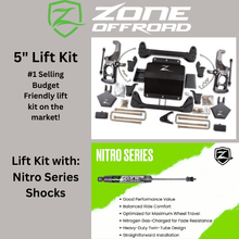 Load image into Gallery viewer, ZONE OFFROAD 5" TORSION BAR DROP LIFT KIT (2011-2019 GM 2500/3500HD)