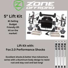 Load image into Gallery viewer, ZONE OFFROAD 5" TORSION BAR DROP LIFT KIT (2011-2019 GM 2500/3500HD)