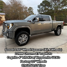 Load image into Gallery viewer, Cognito 4-Inch Elite Lift Kit with Elka 2.5 reservoir shocks for 20-25+ Silverado/Sierra 2500/3500 2WD/4WD