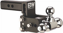 Load image into Gallery viewer, B&W Trailer Hitches Tow & Stow Adjustable Trailer Hitch Ball Mount - Fits 2" Receiver, Tri-Ball (1-7/8" x 2" x 2-5/16"), 3" Drop, 10,000 GTW - TS10047B
