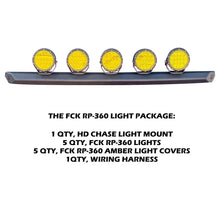 Load image into Gallery viewer, HD Chase Light Mount – Front Curved Pod / Light Bar Mount Chassis Unlimited Inc. 19-25 RAM 2500/3500 LIGHT MOUNT FCK RP-360 PACKAGE