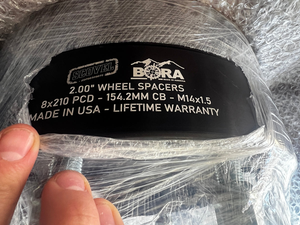 BORA Chevy/GMC 3500 (20112024+) Dually Aluminum Spacers, 8x210 bolt p