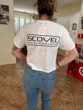 Load image into Gallery viewer, Womens Scovel Motorsports Crop T-Shirt (IN STOCK)
