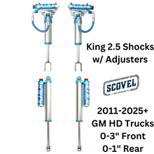 Load image into Gallery viewer, KING 2.5 PERFORMANCE SERIES RESERVOIR SHOCKS, 2011-2025+ Chevy/GMC 2500/3500HD