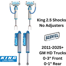 Load image into Gallery viewer, KING 2.5 PERFORMANCE SERIES RESERVOIR SHOCKS, 2011-2025+ Chevy/GMC 2500/3500HD