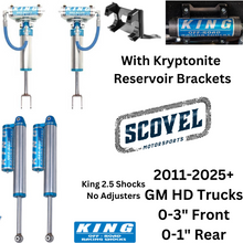 Load image into Gallery viewer, KING 2.5 PERFORMANCE SERIES RESERVOIR SHOCKS, 2011-2025+ Chevy/GMC 2500/3500HD