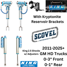 Load image into Gallery viewer, KING 2.5 PERFORMANCE SERIES RESERVOIR SHOCKS, 2011-2025+ Chevy/GMC 2500/3500HD
