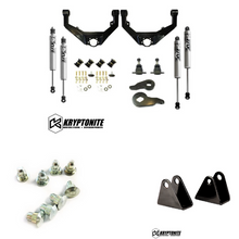Load image into Gallery viewer, KRYPTONITE STAGE 3 LEVELING KIT WITH FOX SHOCKS 2001-2010