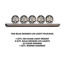 Load image into Gallery viewer, HD Chase Light Mount – Front Curved Pod / Light Bar Mount Chassis Unlimited Inc. 19-25 RAM 2500/3500 LIGHT MOUNT BAJA LP6 PACKAGE (5 CLEAR)