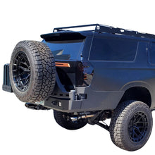 Load image into Gallery viewer, 2021+ CHEVY SUBURBAN & GMC YUKON XL HIGH CLEARANCE OCTANE DUAL SWING OUT REAR BUMPER Chassis Unlimited Inc.
