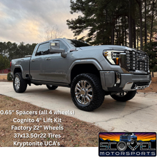 Load image into Gallery viewer, Cognito 4-Inch Elite Lift Kit with Elka 2.5 reservoir shocks for 20-25+ Silverado/Sierra 2500/3500 2WD/4WD
