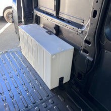 Load image into Gallery viewer, 39 GALLON WHEEL WELL WATER TANK FOR 2013-2025 DODGE / RAM PROMASTER 1500, 2500, 3500 136", 159", AND 159" EXT (BOTH SIDES)
