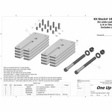 Load image into Gallery viewer, Leaf Spring Shim Kit, 8 Qty 1/4" Shims
