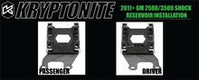 Load image into Gallery viewer, Kryptonite Death Grip Front Shock Reservoir Mount Kit for 2011+ Chevy/GMC 2500HD/3500
