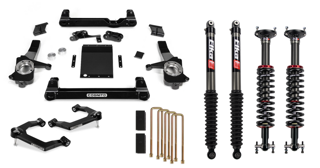 Cognito 6-Inch Performance Lift Kit with Elka 2.0 IFP Shocks For 19-25+ Silverado/Sierra 1500 2WD/4WD Including AT4 and Trail Boss