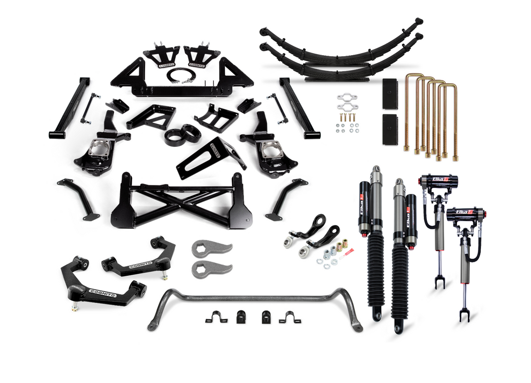 Cognito 12-Inch Elite Lift Kit with Elka 2.5 Reservoir Shocks For 11-19 Silverado/Sierra 2500/3500 2WD/4WD