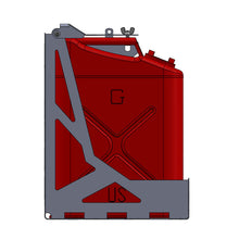 Load image into Gallery viewer, Dual Fuel Water Can Mount Fits Swing Out Bumpers by Chassis Unlimited Inc.
