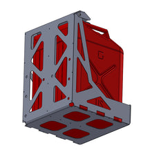 Load image into Gallery viewer, Dual Fuel Water Can Mount Fits Swing Out Bumpers by Chassis Unlimited Inc.
