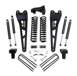 4" COIL SPRING LIFT KIT WITH FALCON SHOCKS AND RADIUS ARMS- FORD SUPER DUTY DIESEL 4WD 2017-2022 F-350 AND F-250