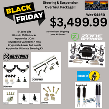 Load image into Gallery viewer, Zone 5&quot; / Kryptonite / Bilstein Steering/Suspension Overhaul Lift Kit (SCOVEL EXCLUSIVE)
