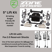 Load image into Gallery viewer, ZONE OFFROAD 5&quot; TORSION BAR DROP LIFT KIT (2011-2019 GM 2500/3500HD)
