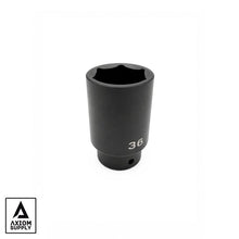 Load image into Gallery viewer, Axiom Supply Axle Nut 36mm Impact Deep Socket
