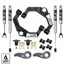 Load image into Gallery viewer, Axiom Supply Stage 3 FOX 2.0" Performance Leveling System GM HD Truck 2500 / 3500 Silverado / Sierra 2011-2019
