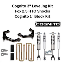 Load image into Gallery viewer, Cognito 3-Inch Performance Ball Joint Leveling Lift Kit With Fox 2.5 HTO Shocks for 20-25+ Silverado/Sierra 2500/3500 2WD/4WD
