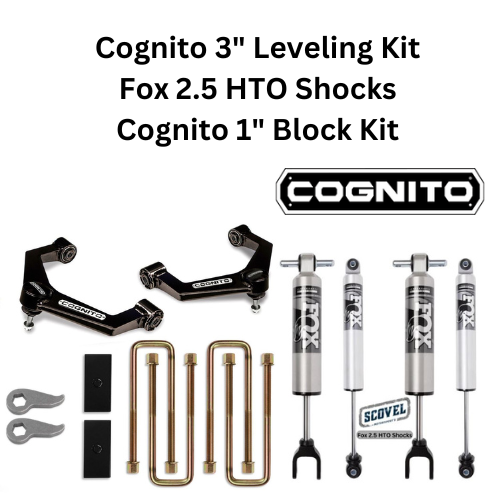 Cognito 3-Inch Performance Ball Joint Leveling Lift Kit With Fox 2.5 H ...