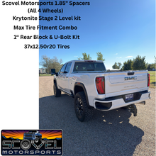 Load image into Gallery viewer, [BORA/SCOVEL EXCLUSIVE] 1.85" Chevy/GM 2500/3500 (2011-2027+) Aluminum Spacers, 8x180
