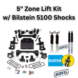 ZONE 5" TORSION BAR DROP LIFT Packages (2020-2025+ GM 2500/3500HD)