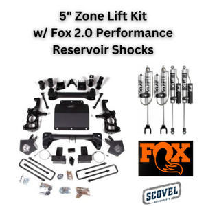 ZONE 5" TORSION BAR DROP LIFT Packages (2020-2025+ GM 2500/3500HD)