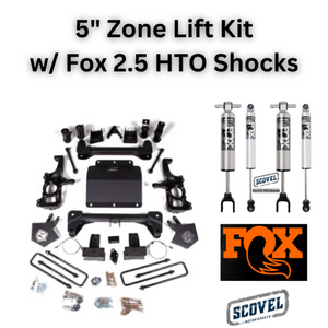 ZONE 5" TORSION BAR DROP LIFT Packages (2020-2025+ GM 2500/3500HD)