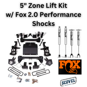 ZONE 5" TORSION BAR DROP LIFT Packages (2020-2025+ GM 2500/3500HD)