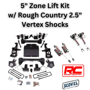 ZONE 5" TORSION BAR DROP LIFT Packages (2020-2025+ GM 2500/3500HD)