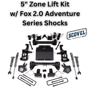 ZONE 5" TORSION BAR DROP LIFT Packages (2020-2025+ GM 2500/3500HD)