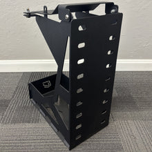 Load image into Gallery viewer, SINGLE FUEL/WATER CAN MOUNT - FITS SWING OUT BUMPERS Chassis Unlimited Inc. 
