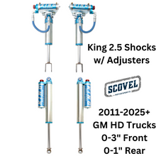 Load image into Gallery viewer, KING 2.5 PERFORMANCE SERIES RESERVOIR SHOCKS, 2011-2025+ Chevy/GMC 2500/3500HD
