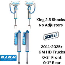 Load image into Gallery viewer, KING 2.5 PERFORMANCE SERIES RESERVOIR SHOCKS, 2011-2025+ Chevy/GMC 2500/3500HD
