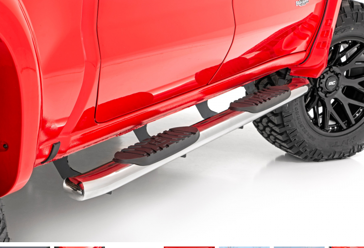 OVAL NERF STEPS STAINLESS | CREW CAB | CHEVY/GMC 1500/2500HD/3500HD (1 ...