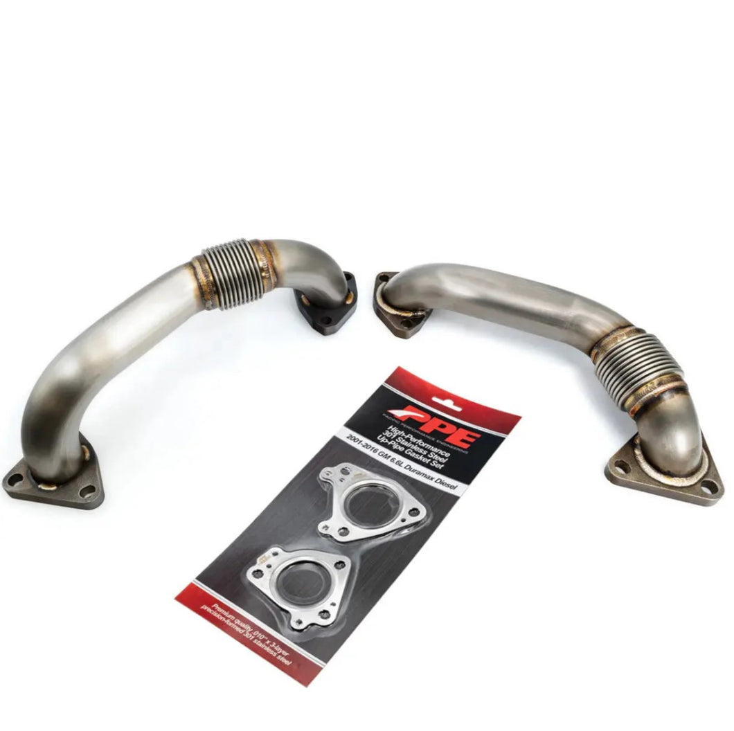 2001-2004 (FED/2001 CA) GM 6.6L Duramax OEM Length Replacement High Flow Up-Pipe Kit