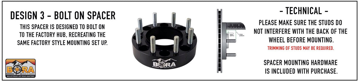 Trailsport4x4 1.5” Rear Wheel Spacers For Ram 3500 Dually (2019-2025) – 8x200, 141mm Bore