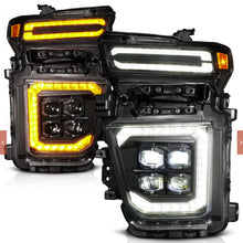 Load image into Gallery viewer, CHEVY SILVERADO 2500HD/3500HD 20-24 Z-SERIES FULL LED PROJECTOR HEADLIGHTS BLACK W/ DRL SWITCH, INITIATION &amp; SEQUENTIAL
