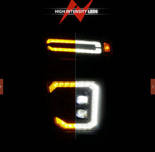 Load image into Gallery viewer, CHEVY SILVERADO 2500HD/3500HD 20-24 Z-SERIES FULL LED PROJECTOR HEADLIGHTS BLACK W/ DRL SWITCH, INITIATION &amp; SEQUENTIAL
