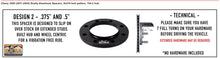 Load image into Gallery viewer, BORA Chevy/GMC 3500 (2011-2026+) Dually Aluminum Spacers, 8x210 bolt pattern, 154.2 hub. [3/8" or 1/2" PAIR]
