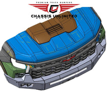 Load image into Gallery viewer, 2023-2025 Chevy 1500 ZR2 Octane Front Winch Bumper by Chassis Unlimited Inc. 
