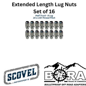 Extended Length Lug Nuts 14x1.50 Thread Pitch