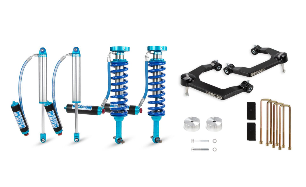 Cognito 3-Inch Elite Leveling Lift Kits With King 2.5 Shocks for 19-25+ Silverado/Sierra 1500 2WD/4WD