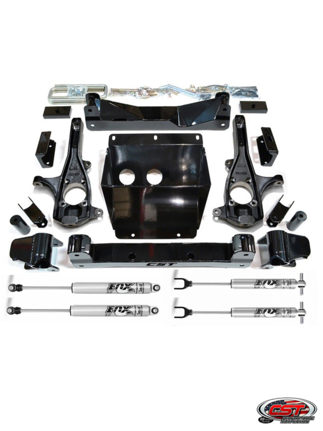 CST 11-19 Chevy / GMC HD 2500 / 3500 2wd 4wd S.T.L. High Clearance 4-6″ Stage 3 Suspension System W/Fox shocks