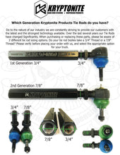 Load image into Gallery viewer, KRYPTONITE SS SERIES CENTER LINK (UPGRADE) 2011-2024+ 3/4&quot; 7/8&quot;
